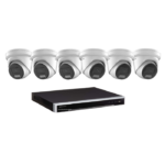 Hikvision DS-2CD2347G2-LU 4MP Gen2 Outdoor ColorVu BLACK Turret Camera with Acusense & Mic 30m White LED 2.8mm