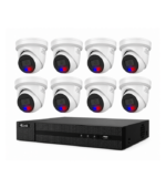 HiLook by Hikvision 8MP 4K Acusense 8 Camera, 8CH NVR Kit – ACDC All in one Camera with Colour Deterrance