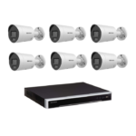 Hikvision 6MP AcuSense CCTV Kit – 6x Mini Bullet Cameras (DS-2CD2066G2H-IU) + 8CH PoE NVR (DS-7608NI-M2/8P)