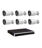 Hikvision 6MP AcuSense CCTV Kit – 6x Mini Bullet Cameras (DS-2CD2066G2H-IU) + 8CH PoE NVR (DS-7608NI-M2/8P)