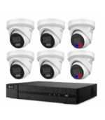 HiLook Hikvision 6MP AcuSense CCTV Kit – 2x Colour Deterrence IPC-T269-MU/SL + 4x Turret IPC-T361H-MU + 8CH PoE NVR (NVR-108MH-C/8P)