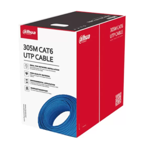 DH-PFM920I-6UN-C Dahua 305m UTP CAT6 Cable Blue