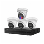 HILook 4 x 6MP Cameras CCTV Kit: 1 x Strobe & 3 x AI Turret Cameras + 8CH NVR Bundle