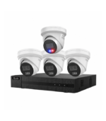 HILook 4 x 6MP Cameras CCTV Kit: 1 x Strobe & 3 x AI Turret Cameras + 8CH NVR Bundle