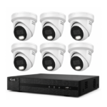 HiLook Hikvision 8MP Pro Series CCTV Kit – 6x Turret IPC-T383H-MU + 8CH PoE NVR (NVR-108MH-C/8P)