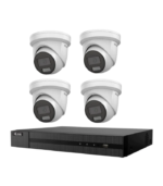 HiLook Hikvision 8MP Pro Series CCTV Kit – 4x Turret IPC-T383H-MU + 8CH PoE NVR (NVR-108MH-C/8P)