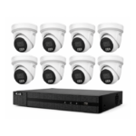 HiLook Hikvision 8MP Pro Series CCTV Kit – 8x Turret IPC-T383H-MU + 16CH PoE NVR (NVR-216MH-C/16P)