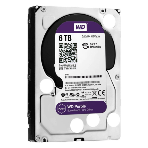 6TB HDD – WD Purple / Seagate Skyhawk Surveillance Hard Drive for DVRs & NVR