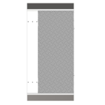 Hikvision DS-K3B601-BASE Turnstiles Base Module, Middle Lane, 650mm lanes