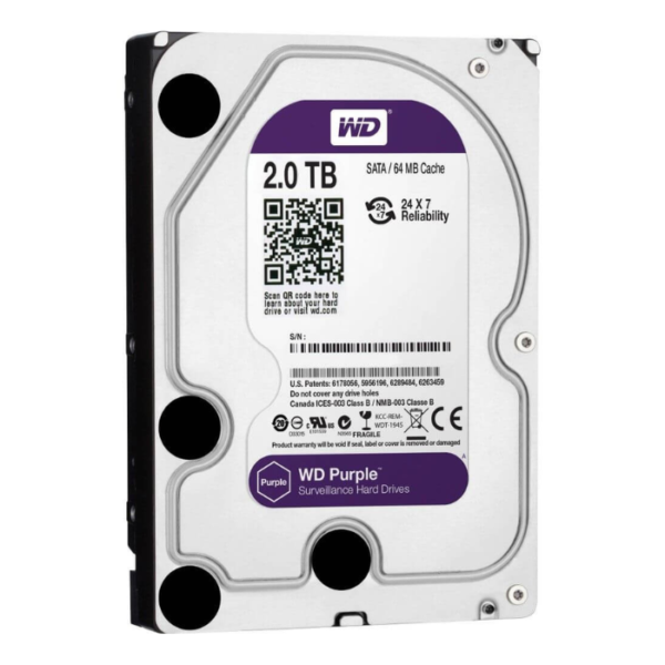 2TB HDD – WD Purple / Seagate Surveillance Hard Drive for DVRs & NVRs