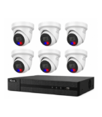 HiLook Hikvision 4K 8MP Active Colour Deterrence 8CH CCTV Kit 6 x IP Active Colour Camera+ 8CH NVR