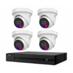 HiLook Hikvision 6MP 4CH CCTV Kit with 4 Colour Deterrence Cameras IPC-T269-MU/SL + 2TB HDD
