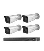 8MP 4CH Hikvision CCTV Kit: 4 x Outdoor Bullet Cameras powered by Darkfighter & Acusense + 4CH NVR