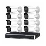Hikvision 6MP 8CH CCTV Kit: 8x Darkfighter Bullet Cameras with AcuSense + 8CH PoE NVR with 4TB (DS-2CD2T66G2H-2I DS-7608NI-M2/8P)