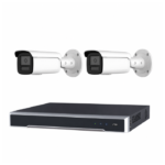 Hikvision 6MP 4CH CCTV Kit: 2x Darkfighter Bullet Cameras with AcuSense + 4CH PoE NVR (DS-2CD2T66G2H-2I, DS-7604NI-I1/4P)