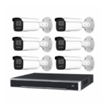 Hikvision 6MP AcuSense CCTV Kit – 6x Darkfighter Bullet Cameras (DS-2CD2T66G2H-2I) + 8CH PoE NVR with 4TB (DS-7608NI-M2/8P)