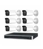 Hikvision 6MP AcuSense CCTV Kit – 6x Darkfighter Bullet Cameras (DS-2CD2T66G2H-2I) + 8CH PoE NVR with 4TB (DS-7608NI-M2/8P)